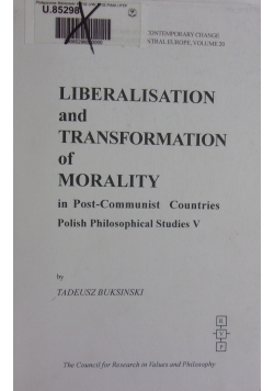 Liberalistaion and trasformation of morality
