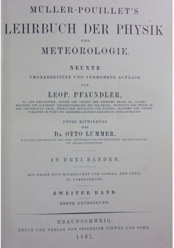 Muller-Pouillet's Lehrbuch Der Physis