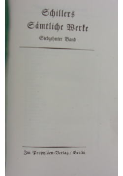 Schillers Samtliche Berte, 1942 r.
