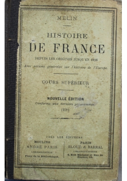 Histore de France 1898 r.