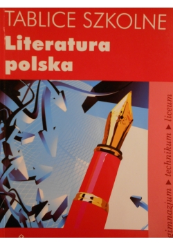 Literatura polska tablice szkolne
