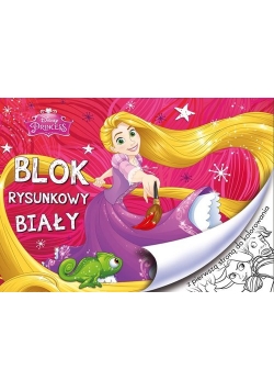 Blok rysunkowy biały A4 20 kartek Księżniczki 10 sztuk