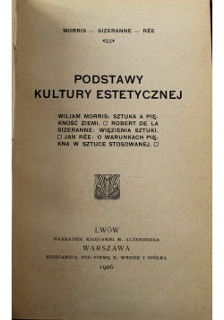 Podstawy kultury estetycznej 1906 r.