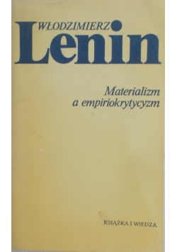 Materializm a empiriokrytycyzm