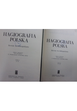Hagiografia Polska słownik bio-bibliograficzny  tom 1 i 2