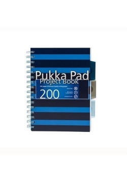 Kołozeszyt A5 Pukka Pad Navy w kratkę 200 kartek niebieski