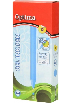 Długopis żelowy OPTIMA 0,7 błękitny 12 sztuk