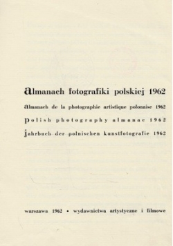 Almanach fotografiki  polskiej 1962