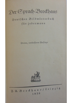 Der Sprach Brockhaus ,1938 r.