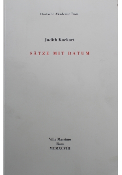Satze mit Datum