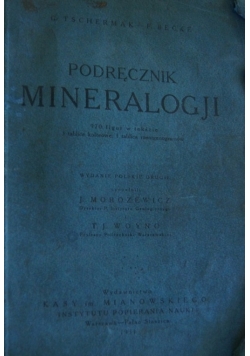 Podręcznik mineralogji, 1931 r.