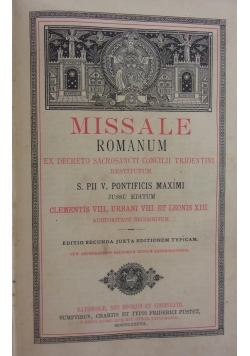 Missale Romanum, 1913 r.