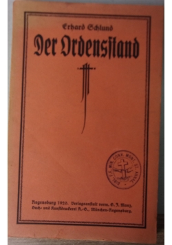 Der Ordensftand, 1920 r.