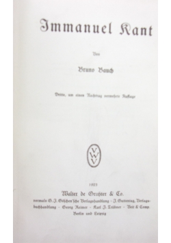 Geschichte der Philosophie, 1923 r.