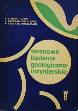 Terenowe badania geologiczno -  inżynierskie