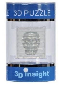 Puzzle 3D - Czaszka srebrna 3D INSIGHT