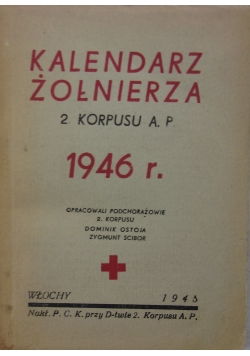 Kalendarz żołnierza 2 korpusu A.P. , 1946 r.