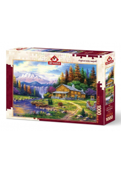 Puzzle 1000 Zachód słońca w górach