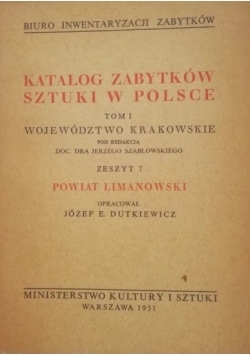 Katalog zabytków sztuki w Polsce. Tom I, zeszyt 7
