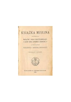 Książka Misyjna, 1905r.