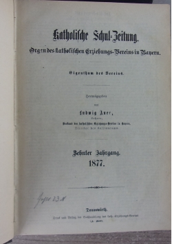 Katholische Schul Beitung,  1877 r.