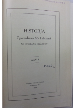 Historja Zgromadzenia SS.Felicjanek cz.1, 1924 r.