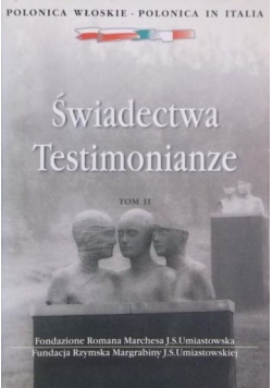 Świadectwa Testimonianze tom II
