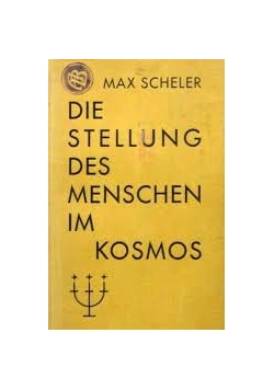 Die Stellung des menschen im Kosmos, 1928 r.