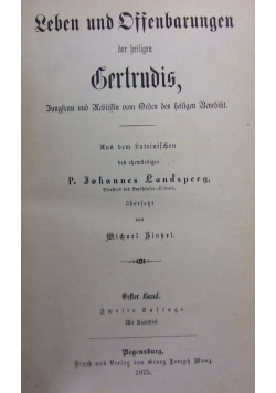 Leben und Offenbarungen, 1875r.