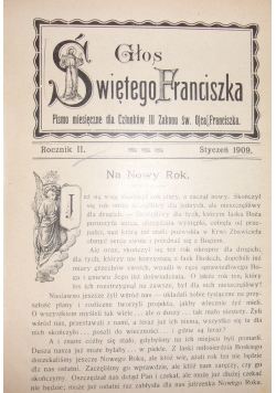 Głos św. Franciszka, 1909 r.