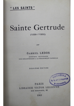 Sainte Gertrude 1901 r.