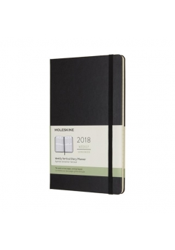 Kalendarz 2018 tygodniowy 12ML czarny