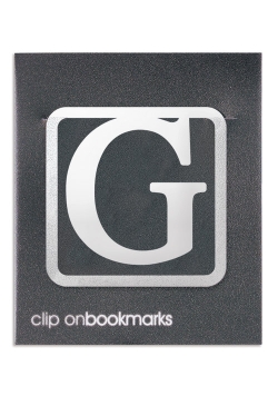 Metalowa zakładka - Litera G Clip-on