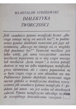 Władysław Stróżewski dialektyka twórczości