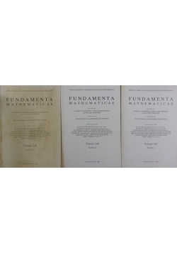 Fundamenta Mathematicae ,Vol 140 ,Cz.1 do 3