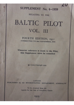Baltic Pilot vol.III