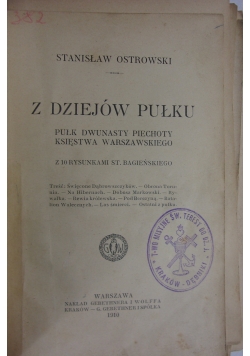 Z dziejów pułku,1910r.