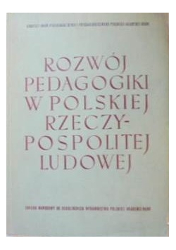 Rozwój pedagogiki w polskiej rzeczypospolitej ludowej