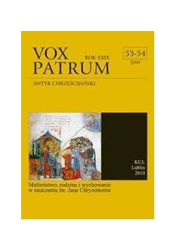 Vox patrum antyk chrześcijański. Rok XXIX, 53 -54
