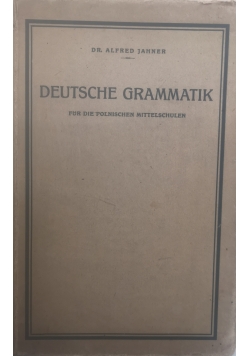 Deutsche Grammatik ,1929 r.