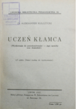 Uczeń kłamca 1937 r