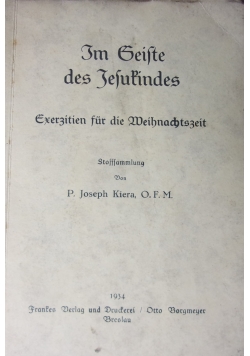 Im Geiste des Jesufindes, 1934 r.