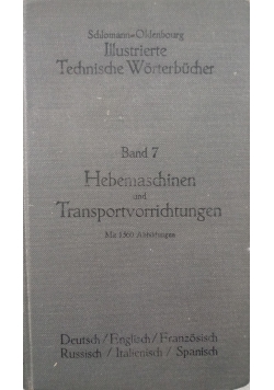 Hebemaschinen Und Transportvorrichtungen, 1910 r.