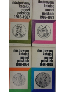 Ilustrowany katalog monet polskich, 4 książki