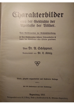 Charakterbilder aus der Geschichte der Upoftafie Bolker,  tom III 1910 r.