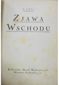 Zjawa Wschodu 1925r