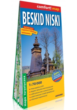 Beskid Niski laminowana mapa turystyczna	1:70 000