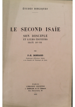 Le Second Isaie