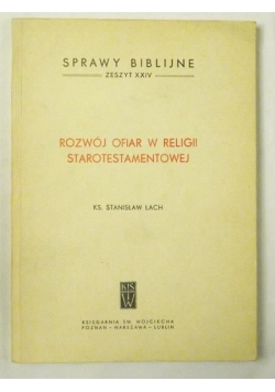 Rozwój ofiar w religii starotestamentowej