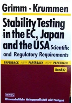 Stability Testing in the Ec, Japan and the USA